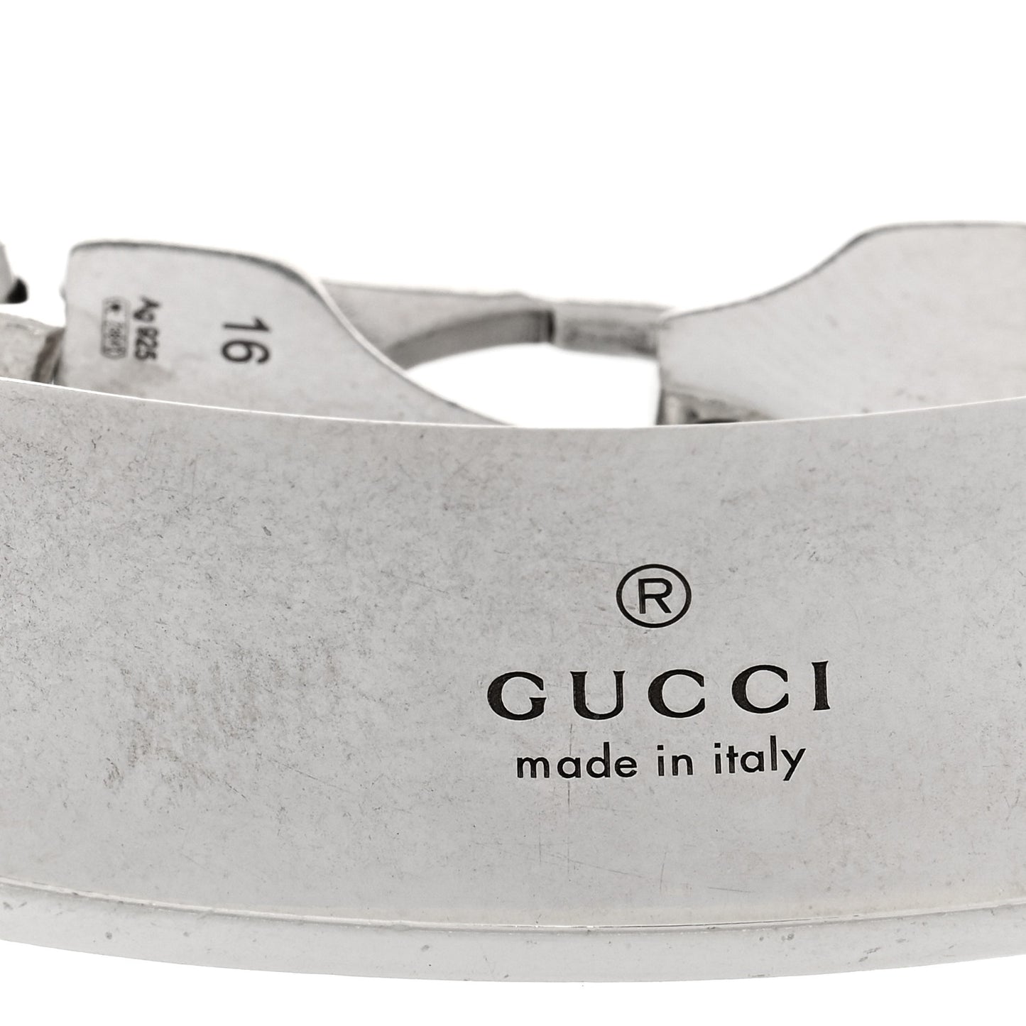 Sterling Silver GG Bee ID Chain Bracelet