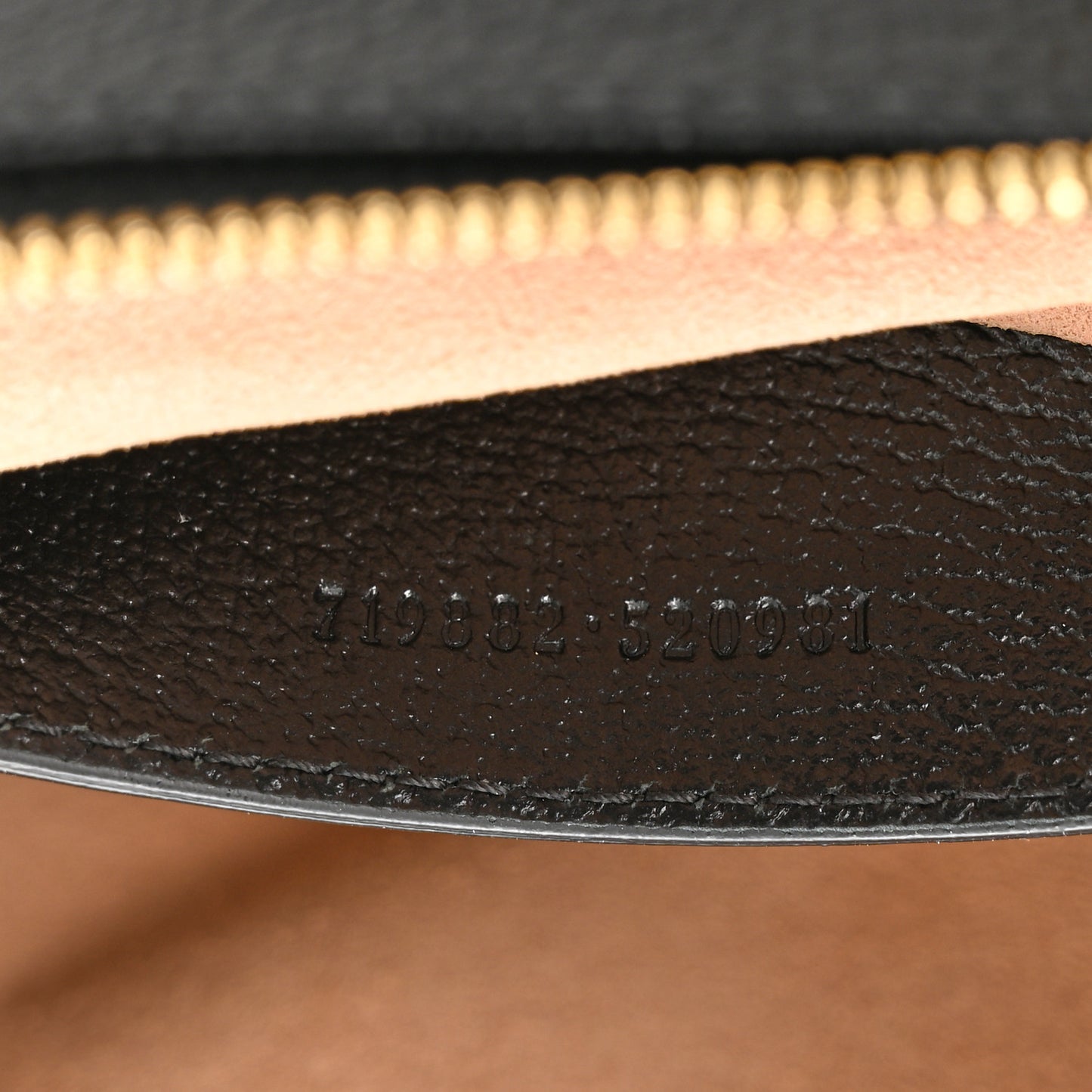 Textured Calfskin Web Small Ophidia Tote Bag Black