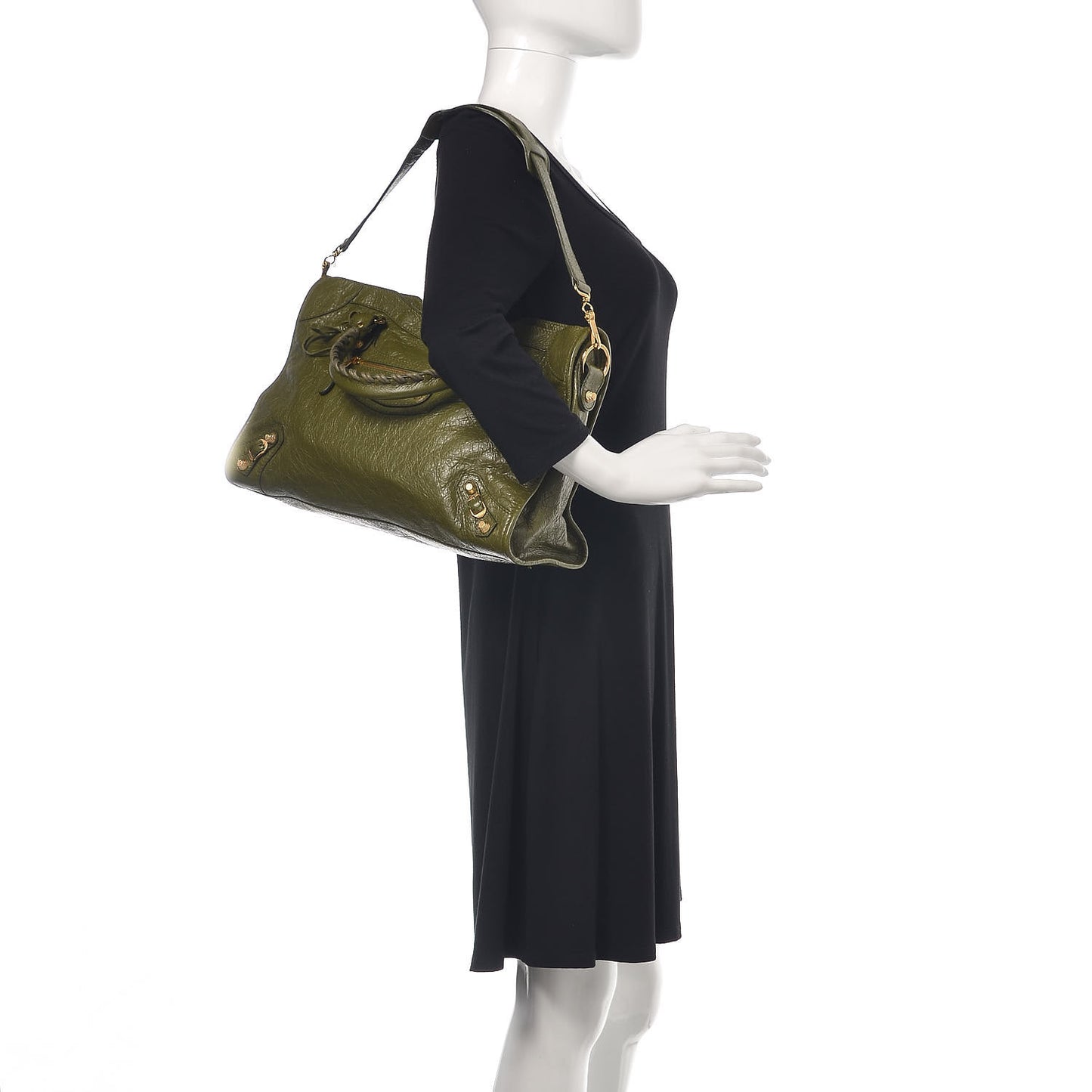 Agneau Giant 12 Gold Hardware City Vert Veronese
