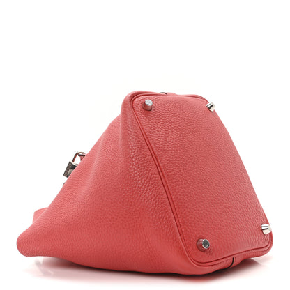 Hermes Taurillon Clemence Picotin Lock 18 PM Rose Jaipur 4 of 9