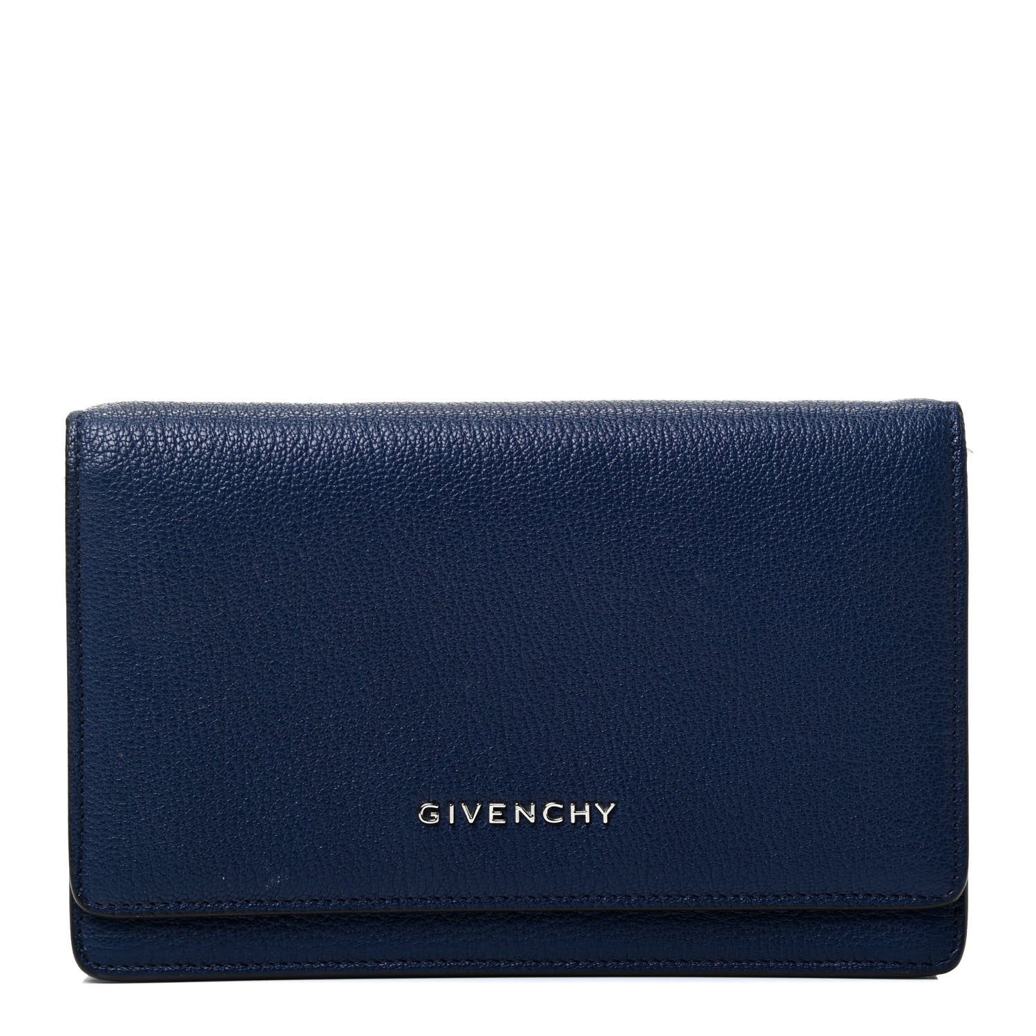 Givenchy Sugar Goatskin Pandora Chain Wallet Navy 1 of 4