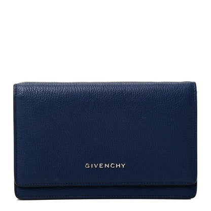Givenchy Sugar Goatskin Pandora Chain Wallet Navy 1 of 4