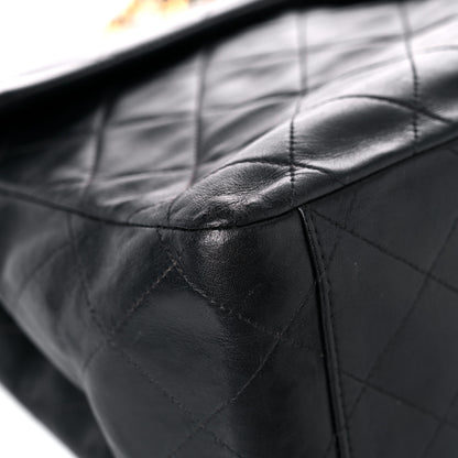 Chanel Lambskin Quilted XL Jumbo Single Flap Black 8 of 33