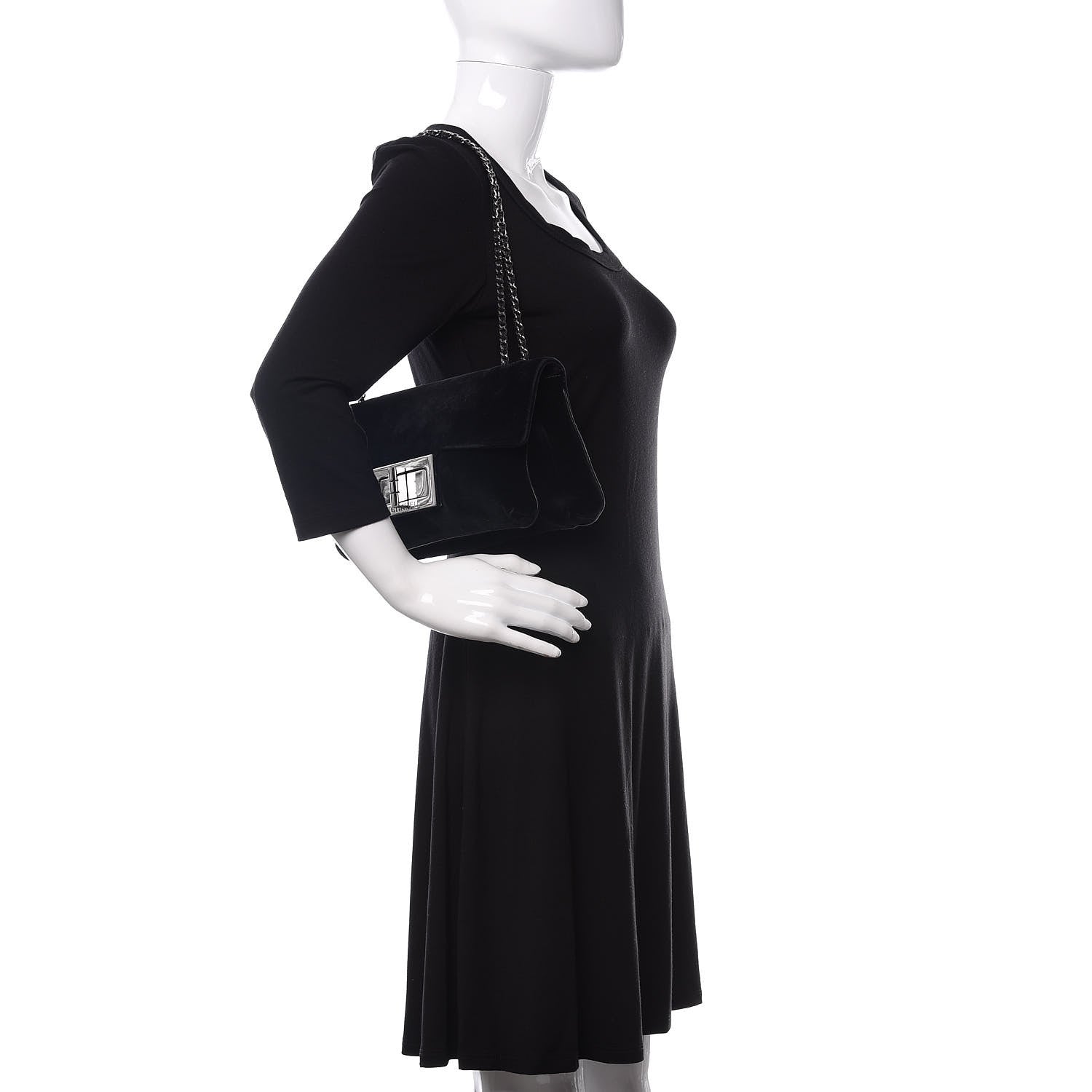 Chanel Velvet Small Mademoiselle Flap Black 3 of 11