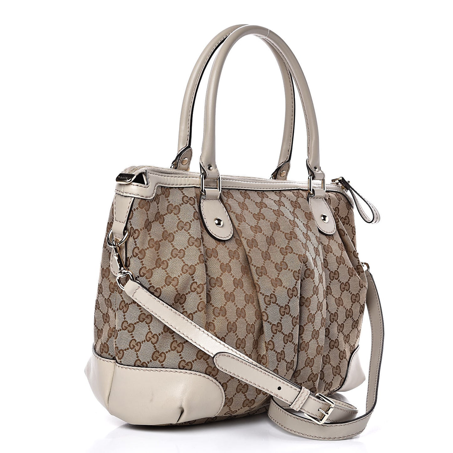 Monogram Large Sukey Top Handle Tote Off White
