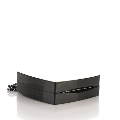 Chanel Plexiglass Compact Box Clutch Beige 4 of 7