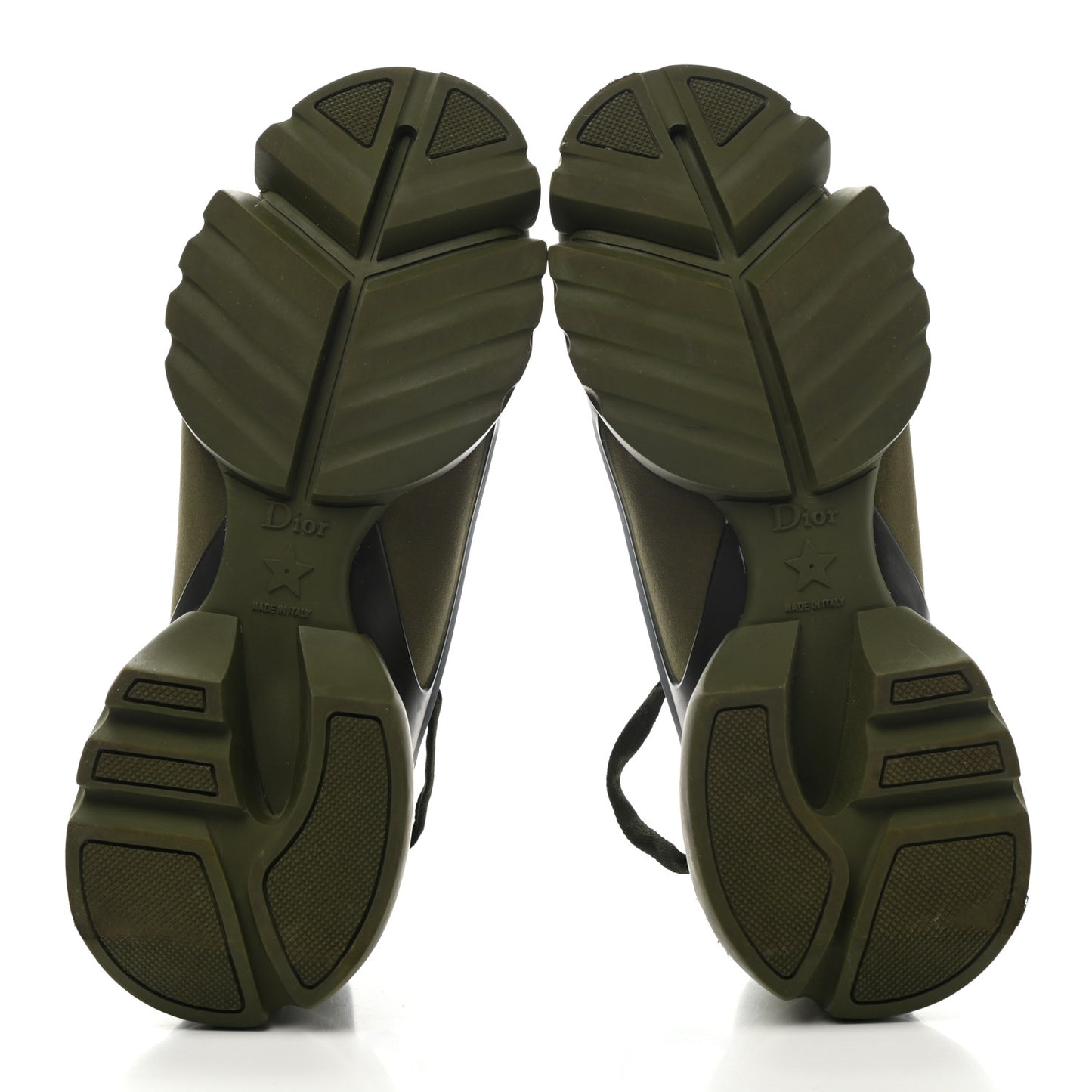 Neoprene Rubber Womens D-Connect Sneakers 36 Kaki