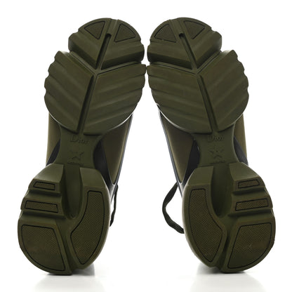 Christian Dior Neoprene Rubber Womens D-Connect Sneakers 36 Kaki 5 of 7