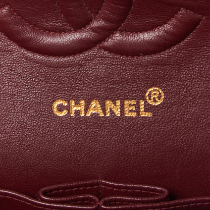 Chanel Lambskin Quilted Medium Double Flap Black 8 of 10