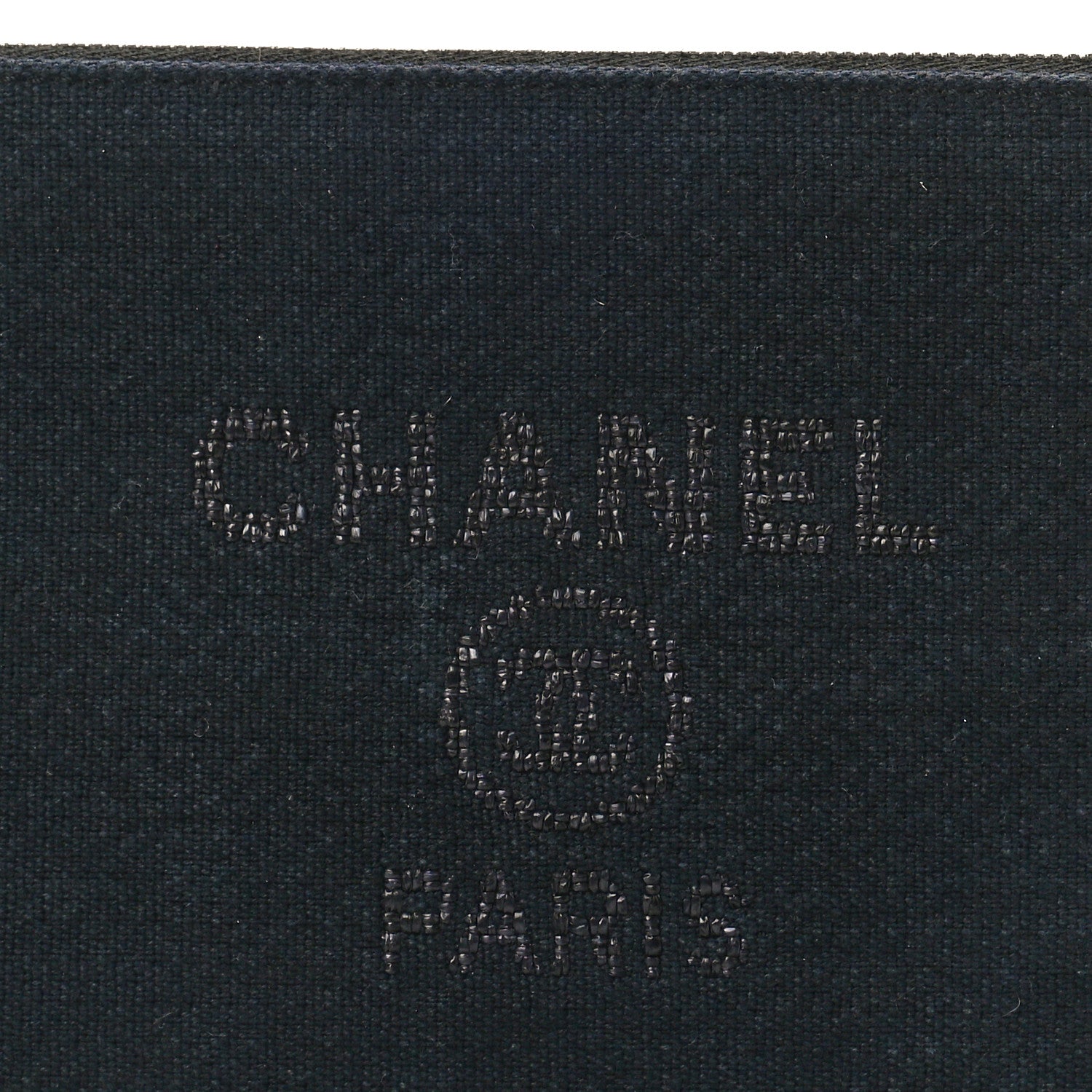 Chanel Mixed Fibers Small Deauville Pouch Blue 6 of 7