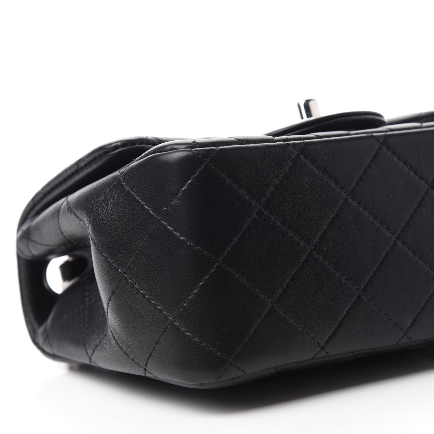 Chanel Lambskin Quilted Mini Square Flap Black 6 of 11