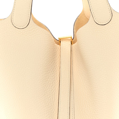Hermes Taurillon Clemence Picotin Lock 22 MM Nata 8 of 11