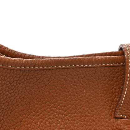 Hermes Taurillon Clemence Evelyne III PM Gold 19 of 20