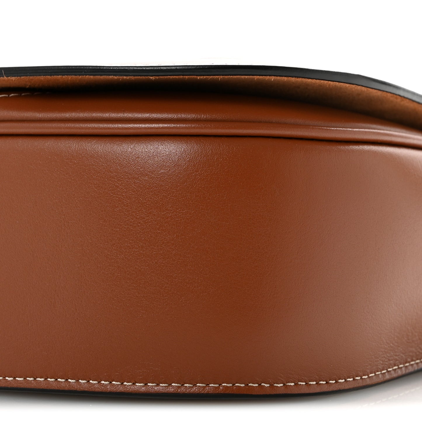 Smooth Calfskin Cuir Triomphe Folco Crossbody Bag Tan