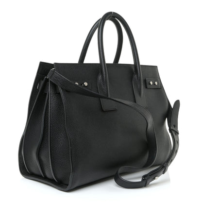 Saint Laurent Grained Calfskin Small Supple Sac De Jour Black 3 of 15