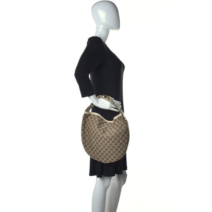 Gucci Monogram Medium Wave Hobo Cream 2 of 13