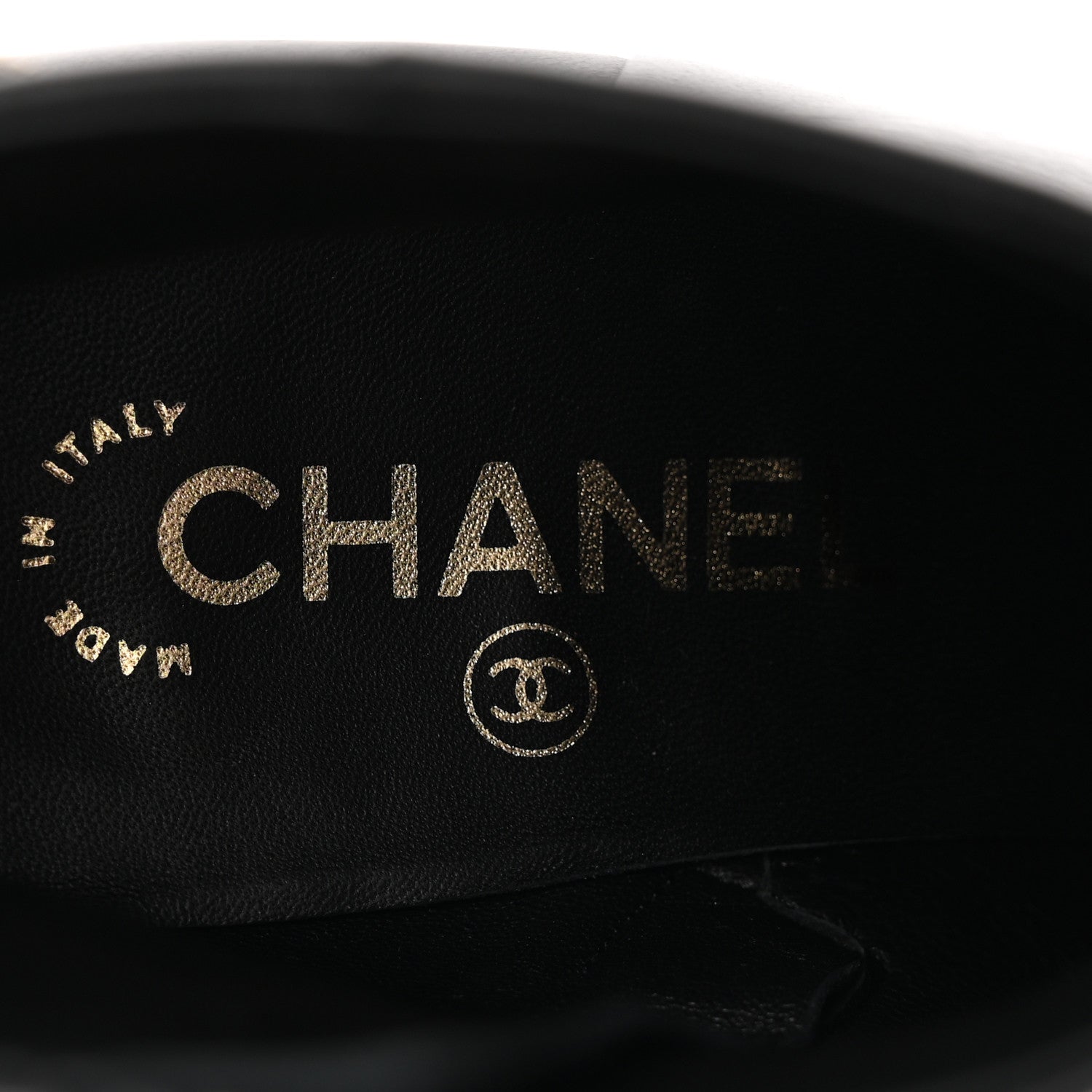 Chanel Calfskin CC Ankle Boots 37 Black 6 of 9