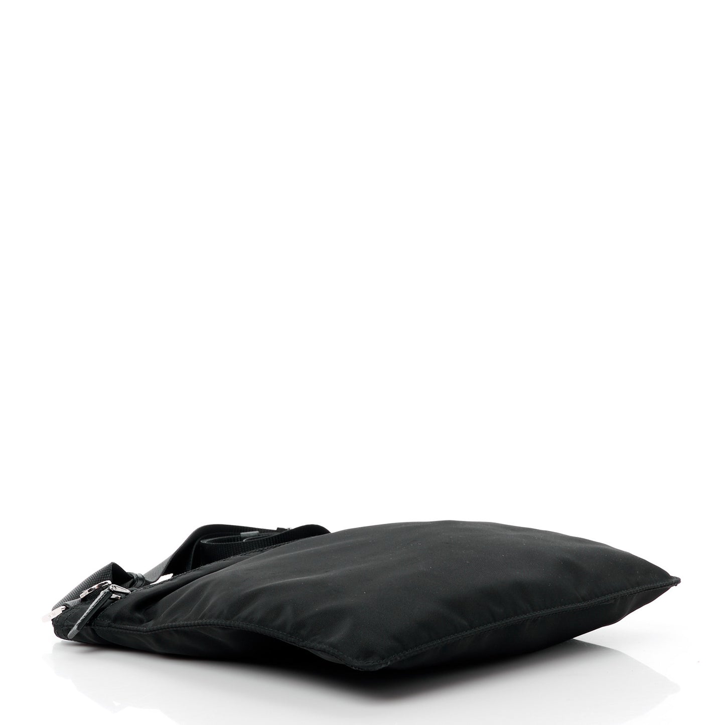 Nylon Vela Flat Messenger Bag Black