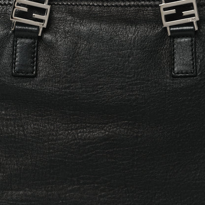 Fendi Crinkled Lambskin Zip Tote Black 8 of 12