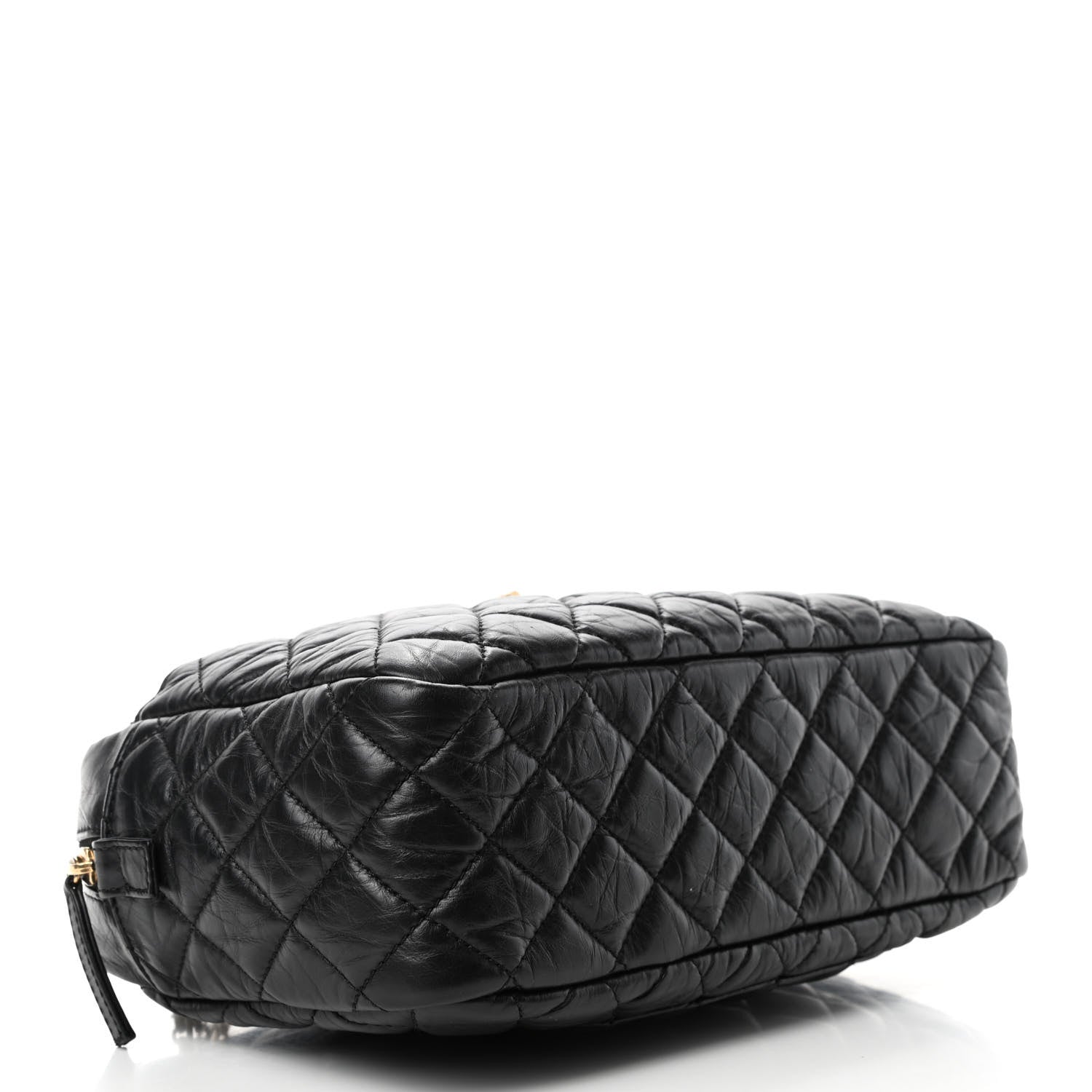 Chanel Aged Calfskin Quilted Medium Reissue Camera Case Black 3 of 4