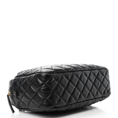 Chanel Aged Calfskin Quilted Medium Reissue Camera Case Black 3 of 4