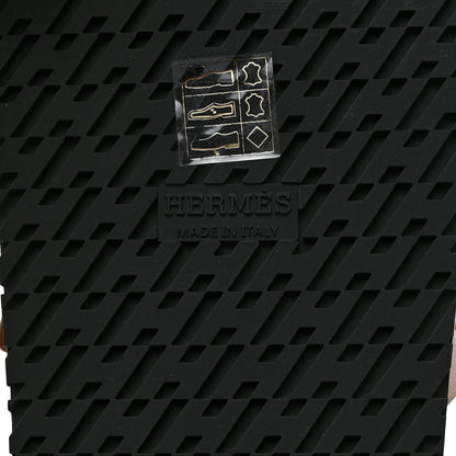 Hermes Calfskin Womens Chypre Sandals 40 Gold 8 of 9