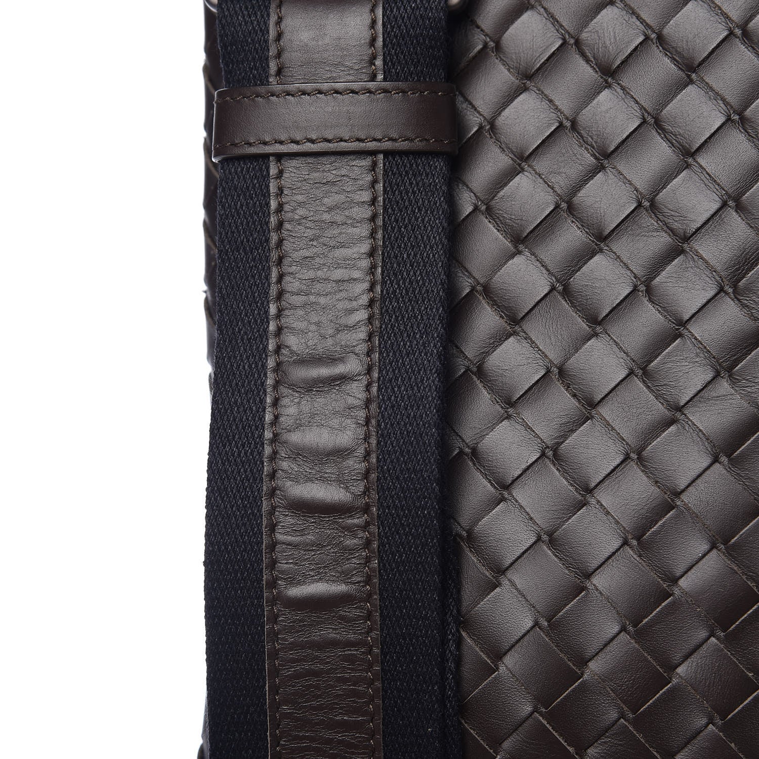 Bottega Veneta Nappa Intrecciato VN Crossbody Messenger Bag Ebano 11 of 11