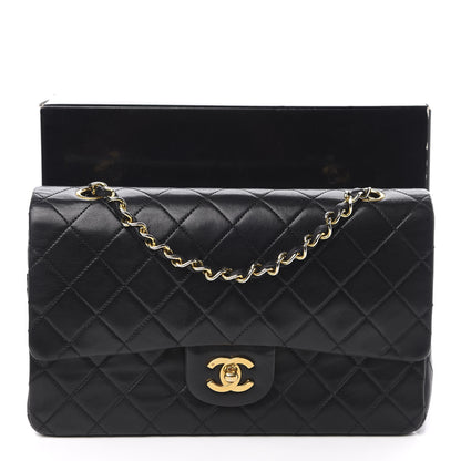 Chanel Lambskin Quilted Medium Double Flap Black 13 of 13