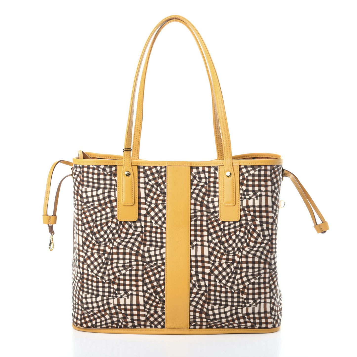 Visetos Medium Liz Reversible Shopper Tote Cognac Yellow