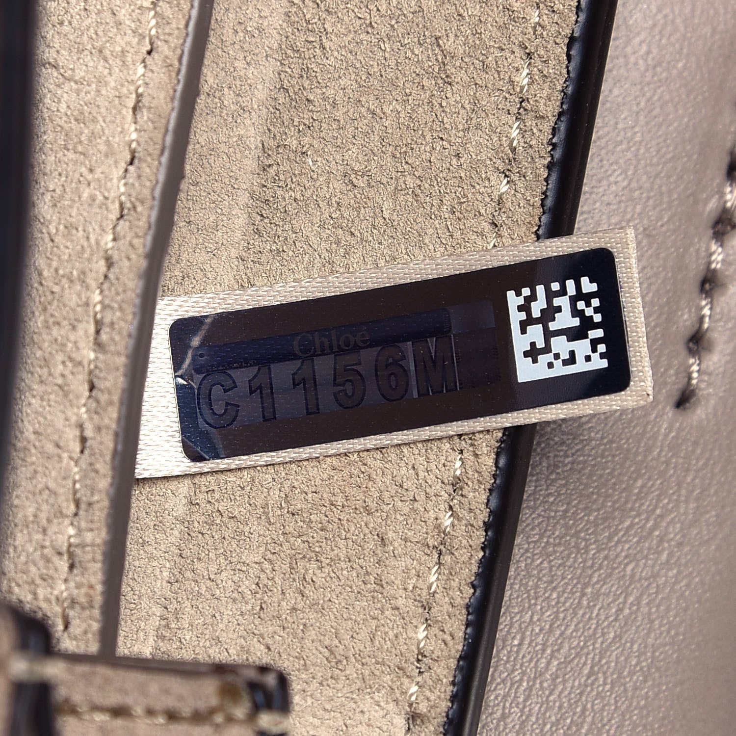 Chloe Suede Calfskin Mini Faye Bracelet Bag Motty Grey 7 of 12