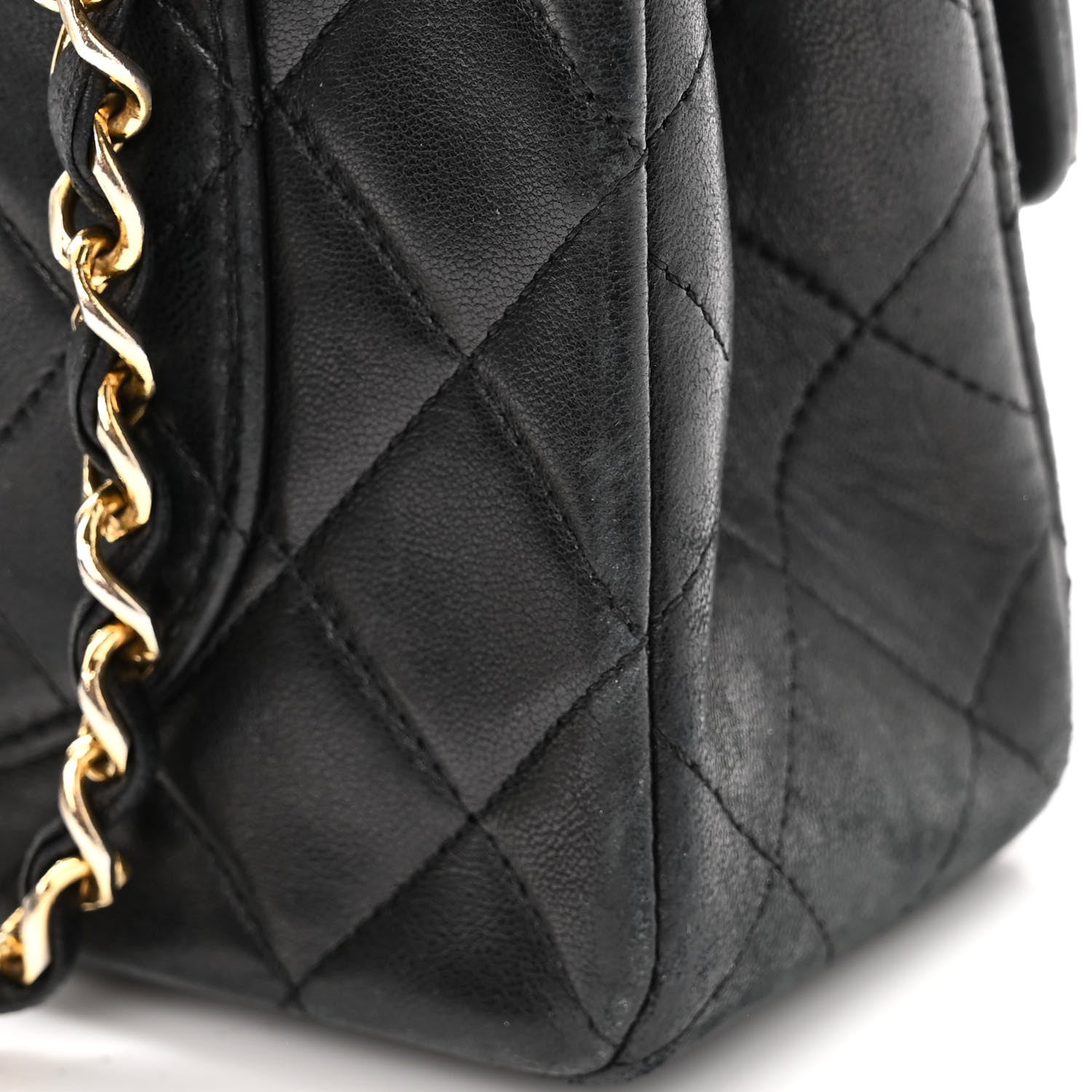 Chanel Lambskin Quilted Small Double Flap Black 12 of 15