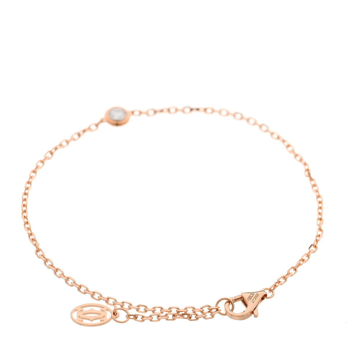 18K Pink Gold Diamond LM D'Amour Bracelet