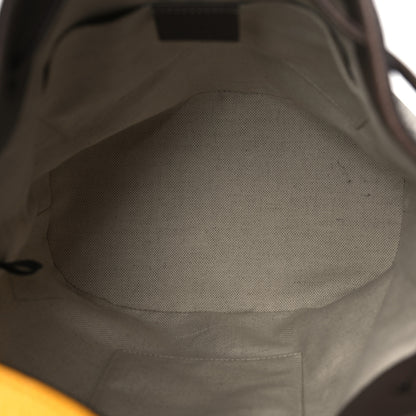 Gucci GG Supreme Monogram Neo Vintage Drawstring Bucket Backpack Beige New Acero Crop 5 of 11