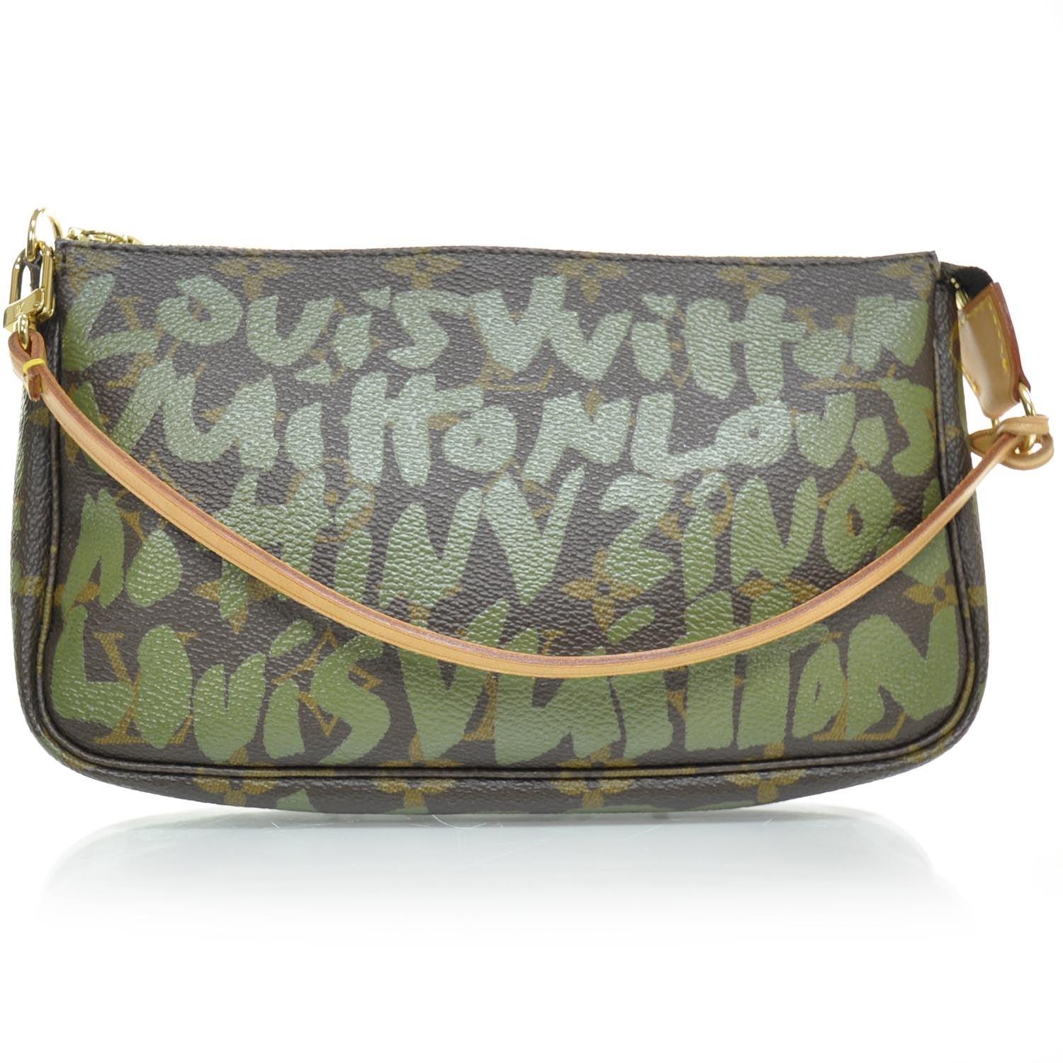 Louis Vuitton Monogram Graffiti Pochette Accessories Kaki 1 of 8