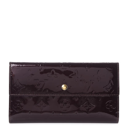 Louis Vuitton Vernis Porte Tresor International Wallet Amarante 1 of 9