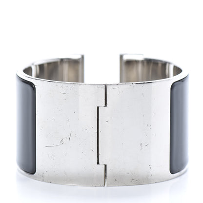 Hermes Enamel Extra Wide Clic Clac H Bracelet PM Black 3 of 7