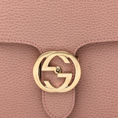 Gucci Dollar Calfskin Interlocking G Shoulder Bag Soft Pink 8 of 10