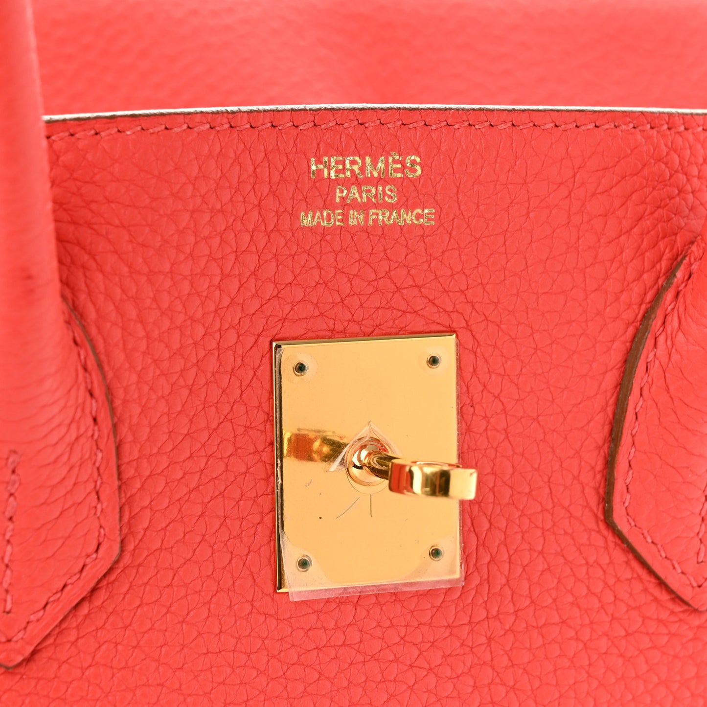 Togo Birkin 35 Rouge Pivoine