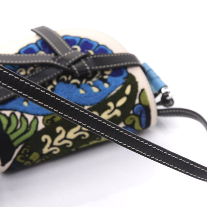 Loewe Grained Calfskin Floral Mini Gate Crossbody Bag Peacock Blue 10 of 12