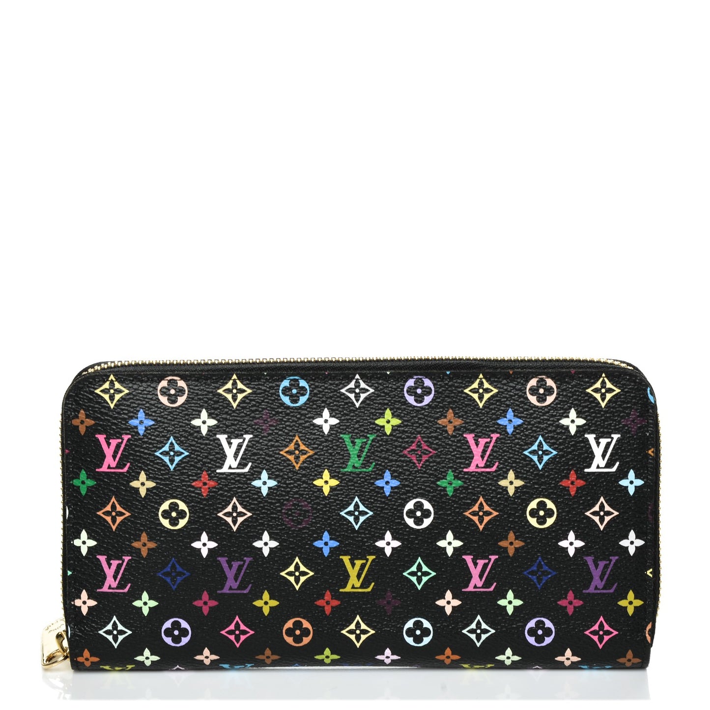 Monogram Multicolor Zippy Wallet Black Violet
