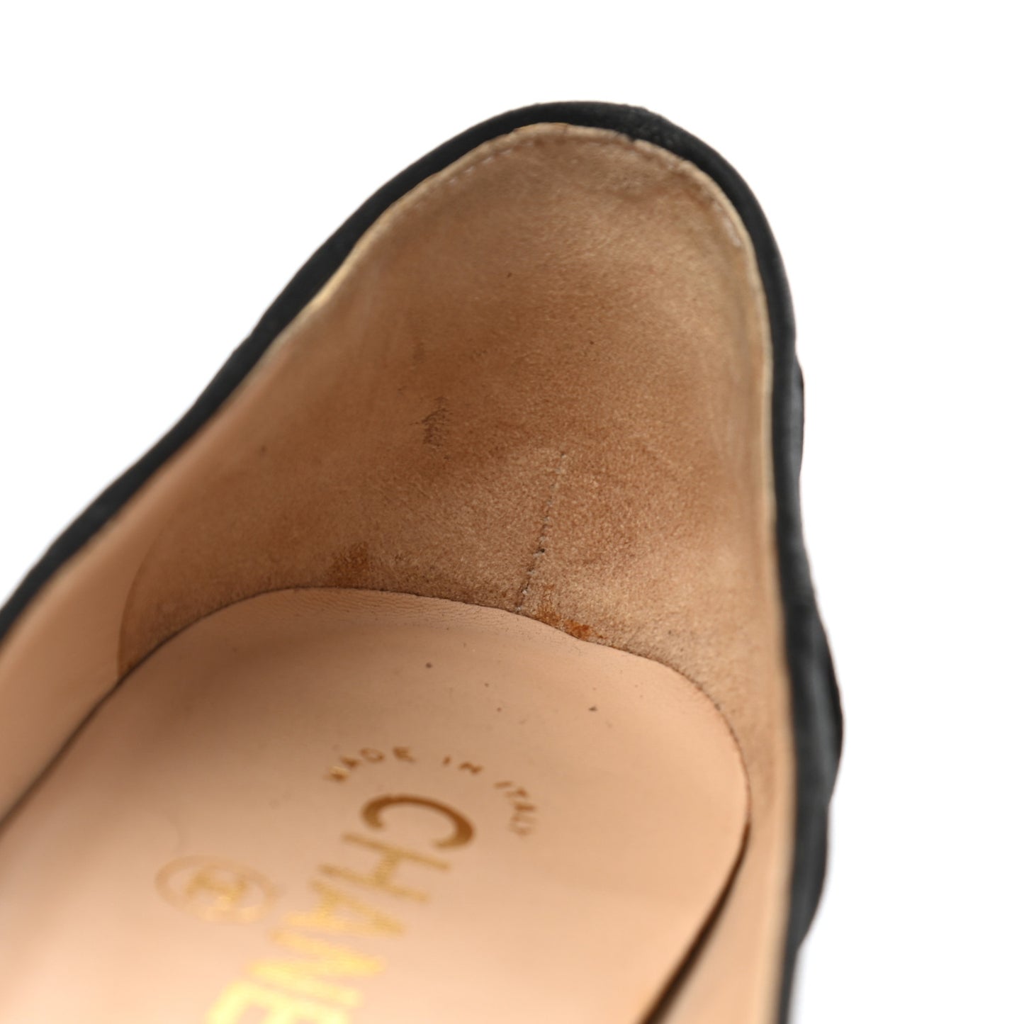 Satin CC Bow Flats 37 Black