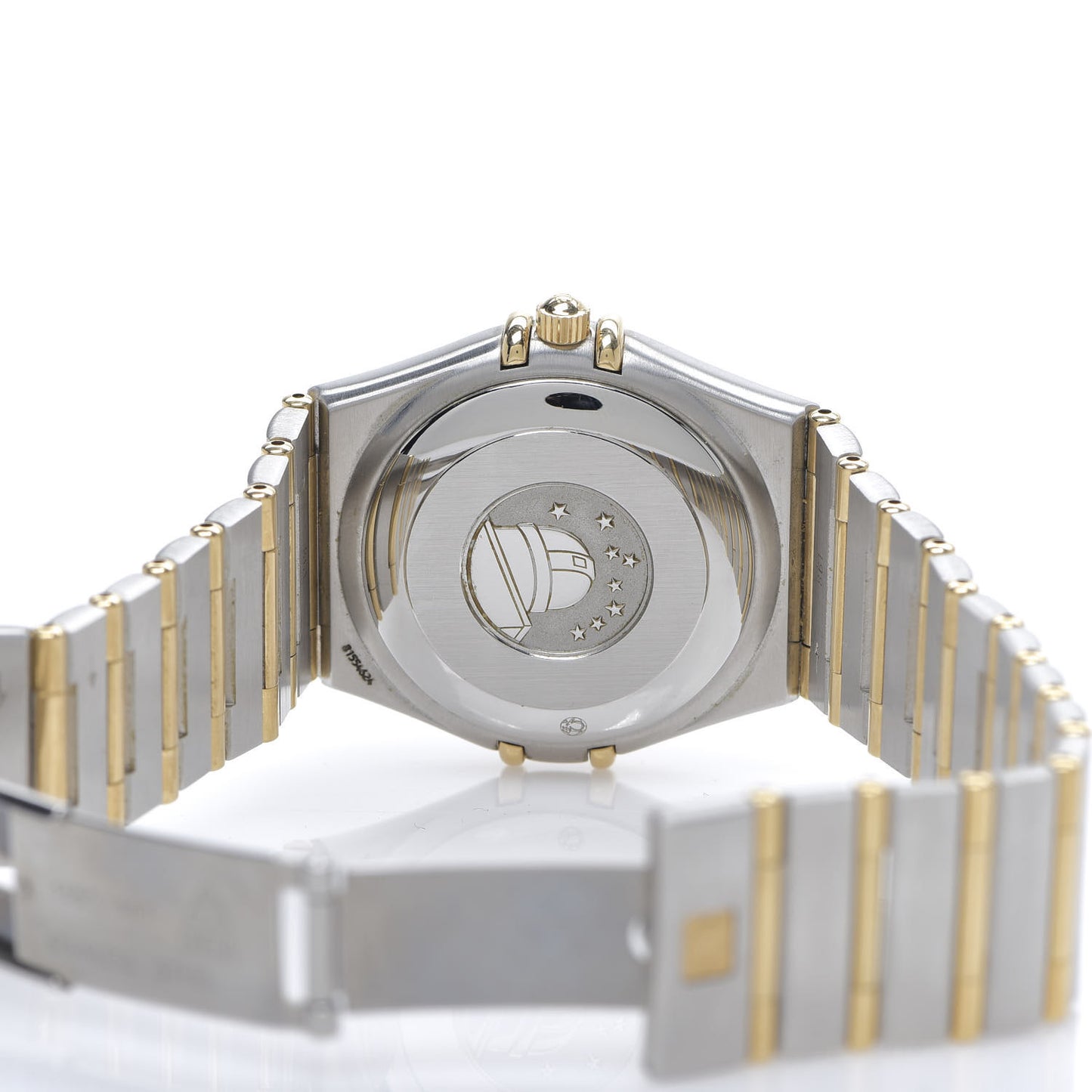Stainless Steel 18K Yellow Gold 35mm Constellation Automatic Watch White 1202.30