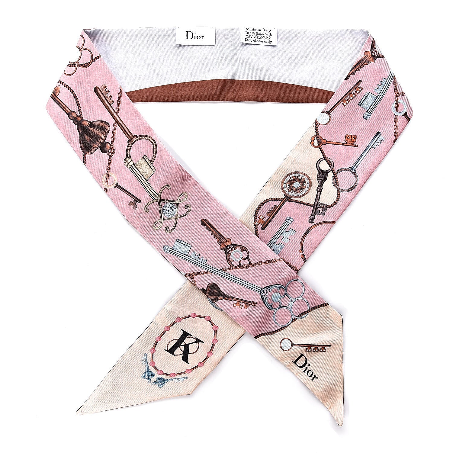 Christian Dior Silk ABCDior K Mitzah Scarf 1 of 4