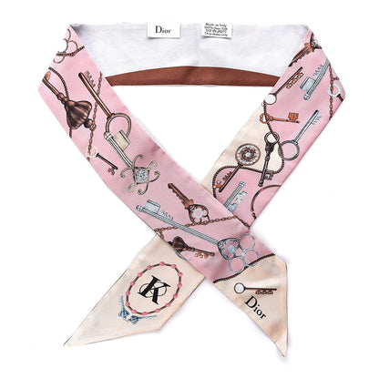Christian Dior Silk ABCDior K Mitzah Scarf 1 of 4