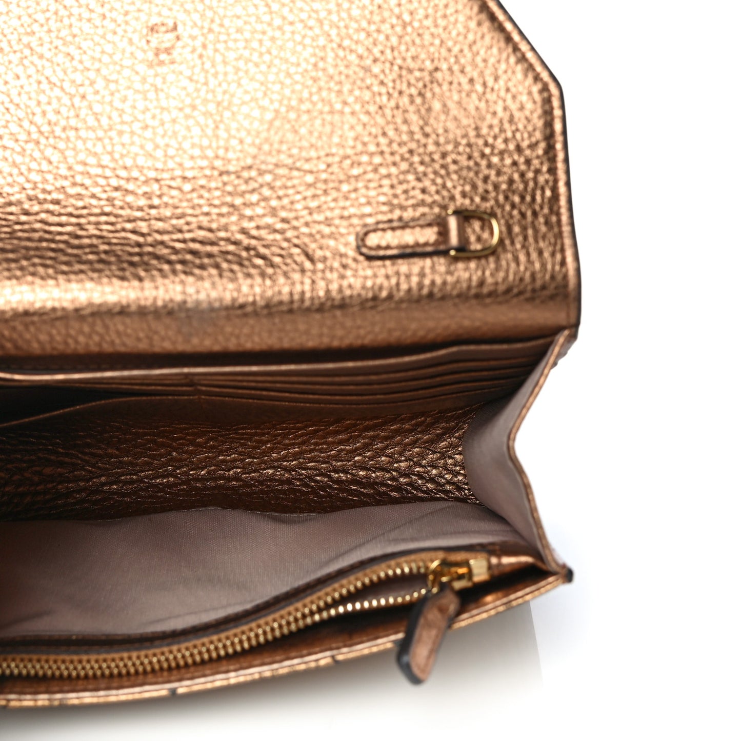 Metallic Visetos Crossbody Gold