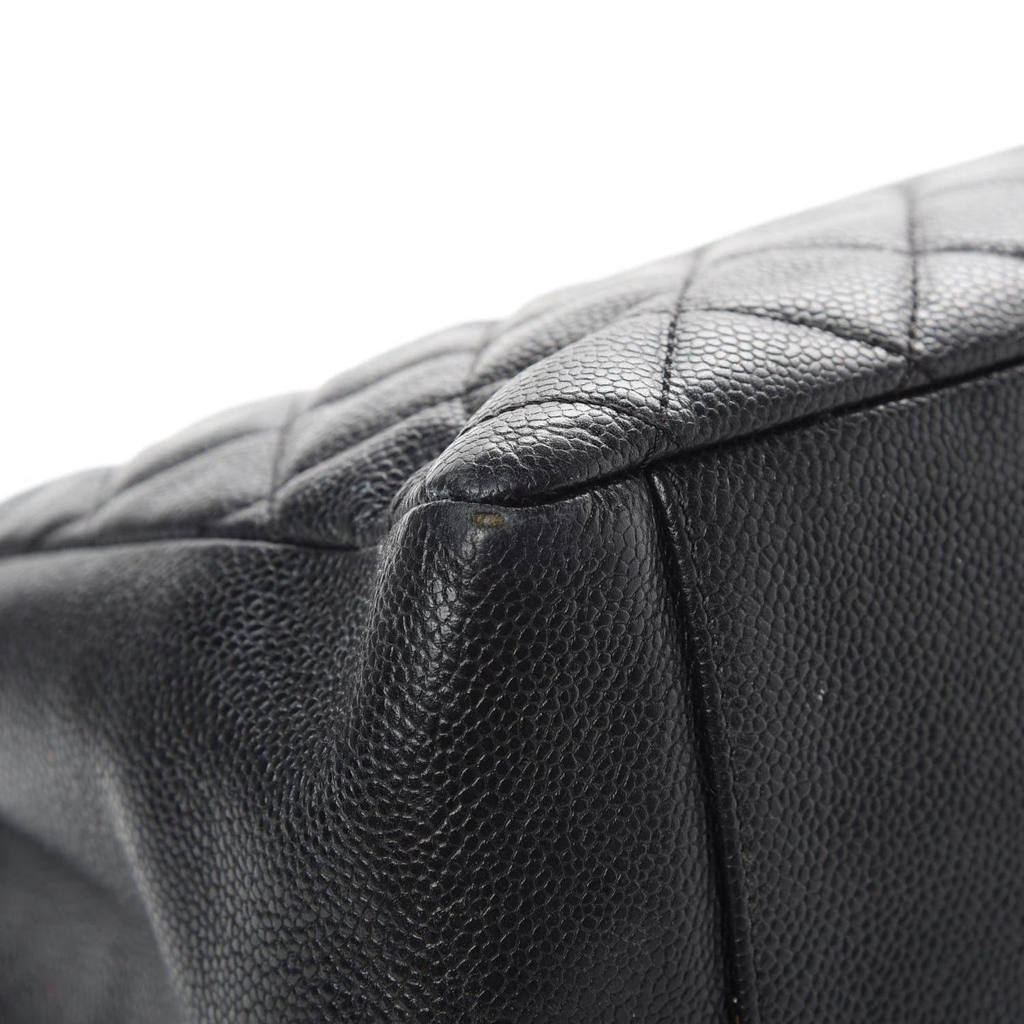 Caviar Quilted Grand Shopping Tote GST Black