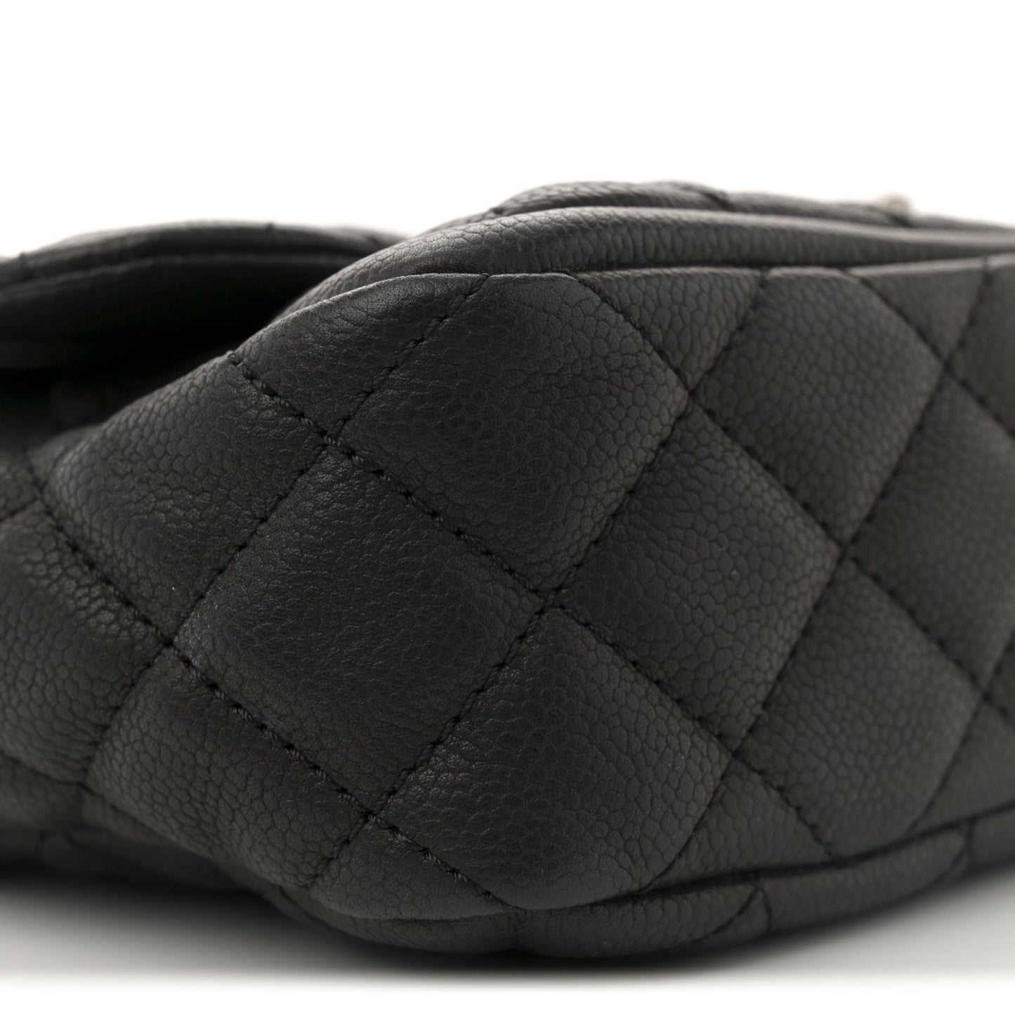 Caviar Quilted Large Now and Forever Flap Black