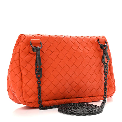 Bottega Veneta Nappa Intrecciato Small Chain Crossbody Tangerine 1 of 9