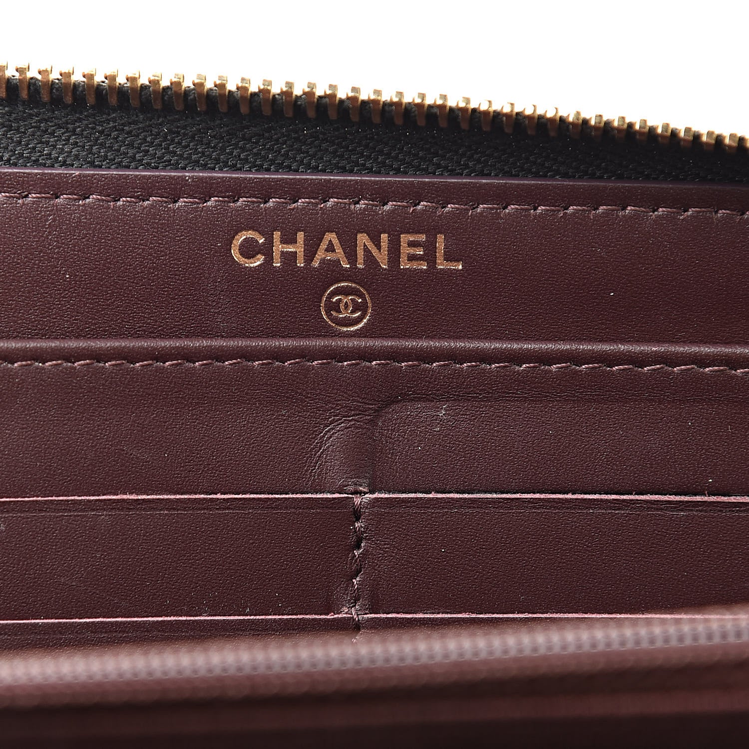 Chanel Caviar Quilted Large Gusset Zip Around Wallet Black 6 of 13
