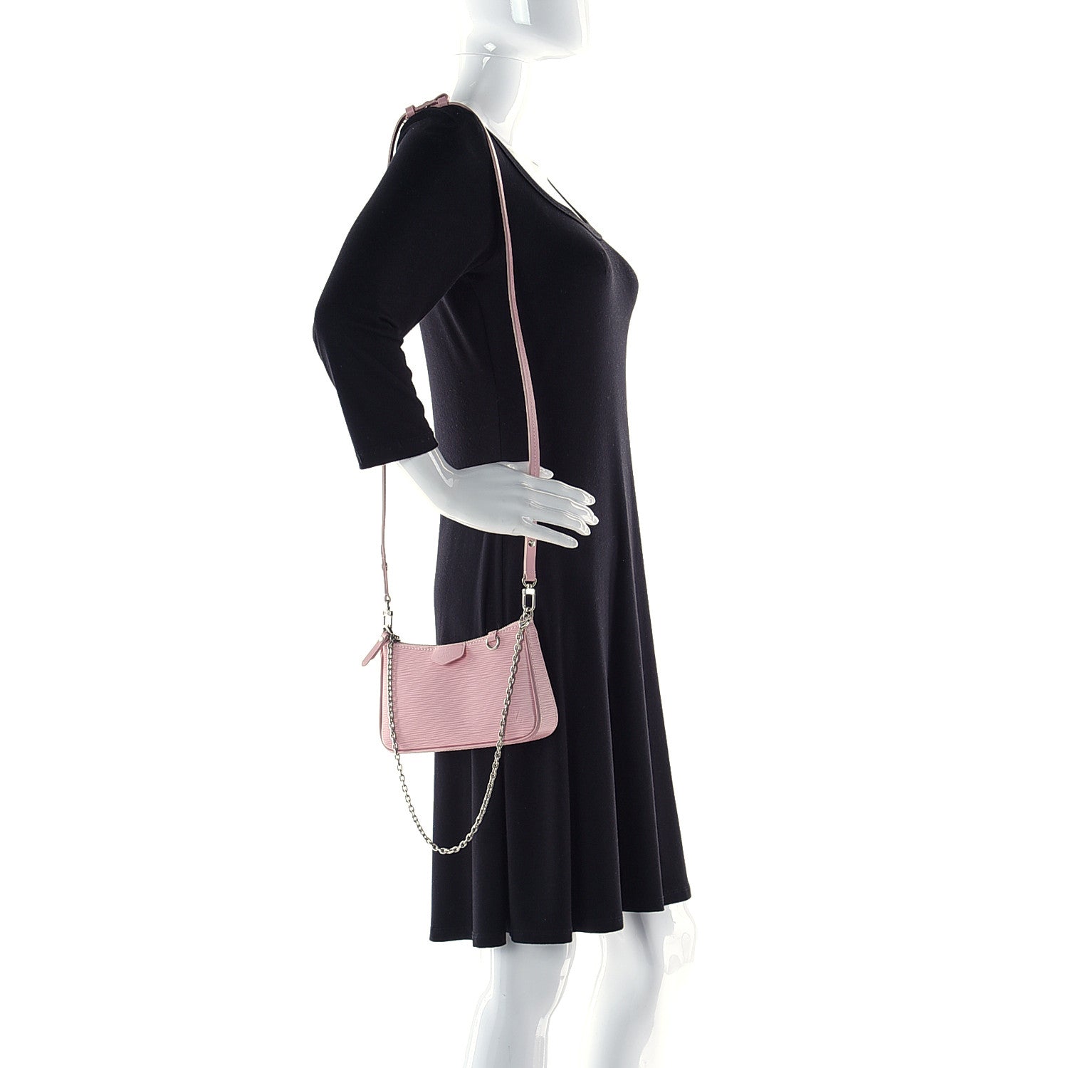 Louis Vuitton Epi Easy Pouch On Strap Rose Ballerine 2 of 11